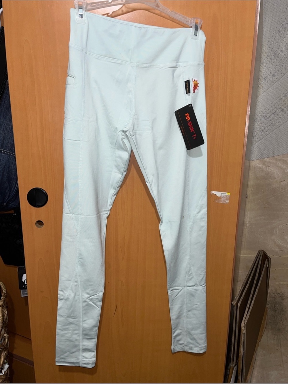 White Yoon SPF High-Waist Athletic Leggings